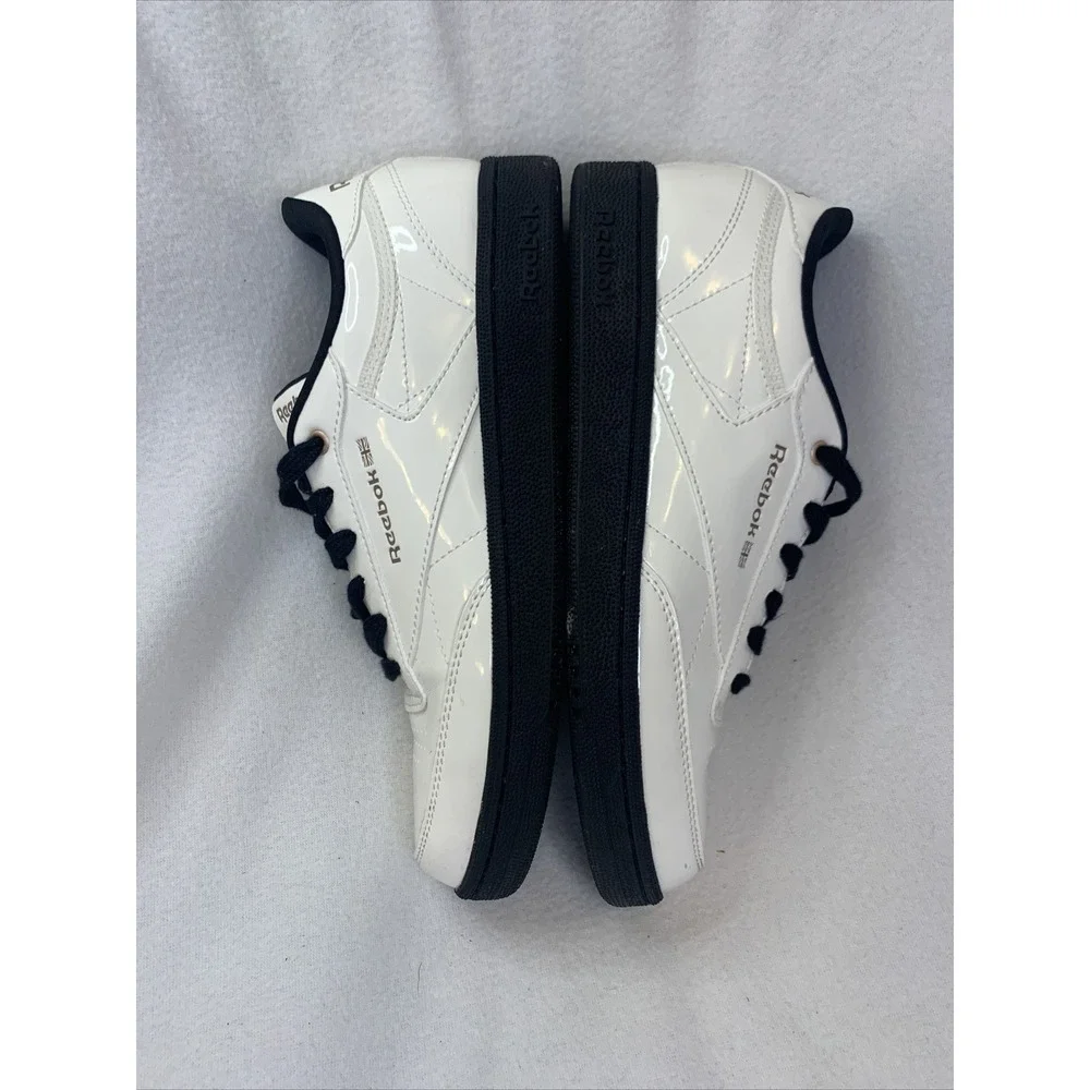 Reebok Club‎ C 85 Sneakers Womens 5 White Patent Leather Low Top Classic